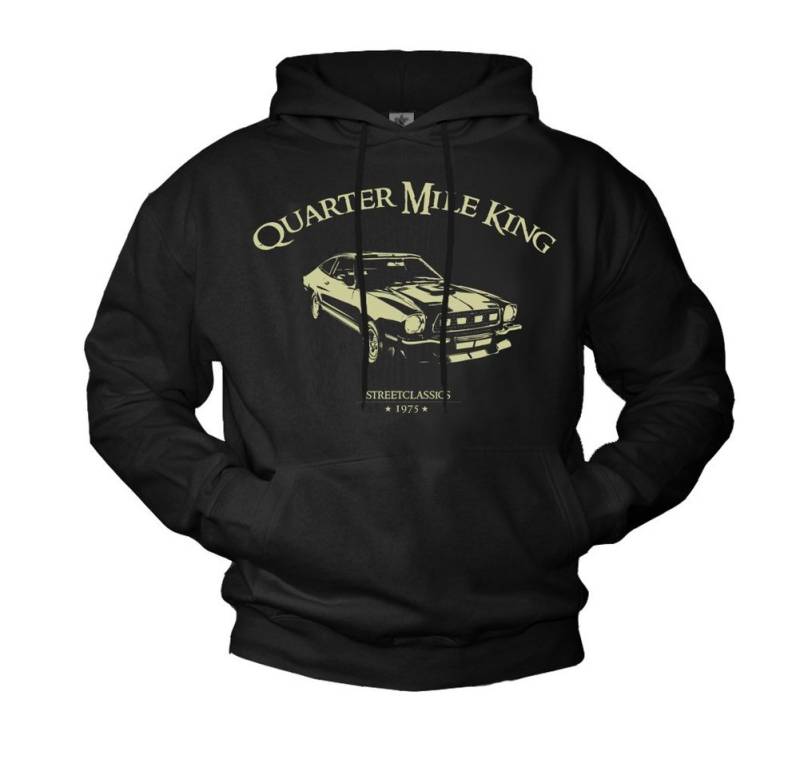 MAKAYA Kapuzenpullover Herren Auto Aufdruck Hoodie Pullover mit Kapuze Männer Sweatshirt (Schwarz, S, M, L, XL, XXL, XXXL, XXXXL, XXXXXL) aus Baumwolle von MAKAYA