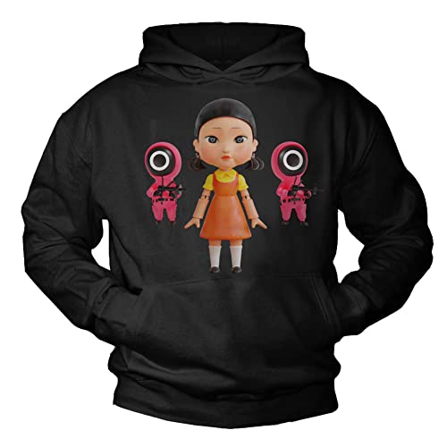 MAKAYA Kapuzenpullover Herren - Game Rotes Licht Grünes Licht Sweatshirt Hoodie Pulli Pullover mit Kapuze Schwarz M von MAKAYA