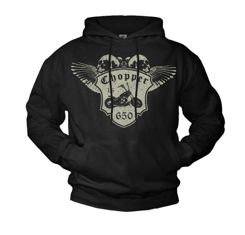 MAKAYA Kapuzenpullover Herren Motorradfahrer Bekleidung Biker Sweatshirt Kapuze Pullover von MAKAYA