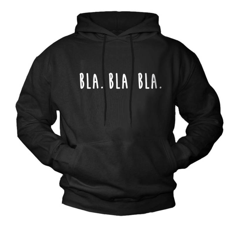 MAKAYA Kapuzenpullover Lustige Sprüche Motiv Bla Bla Hoodie Sweatshirt Kapuze Kapuzenpulli von MAKAYA