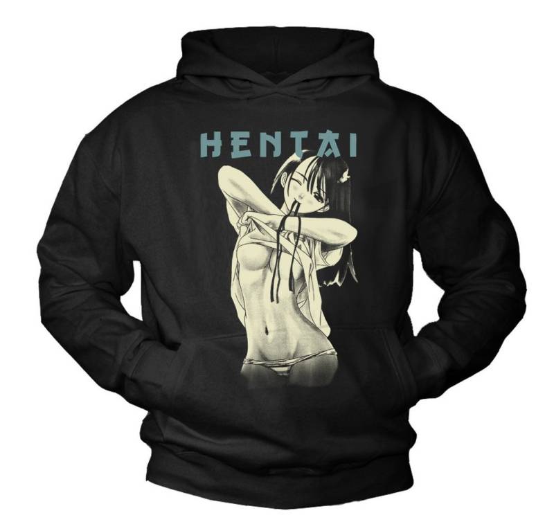 MAKAYA Kapuzenpullover Sweatshirt Comic Anime Pulli Kapuze Nerd Hoodie Gamer Manga Motiv von MAKAYA