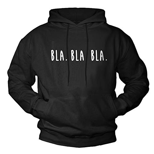 MAKAYA Lustiger Kapuzenpullover mit Sprüchen BLA BLA BLA Hoodie Pullover Sweatshirt XXL von MAKAYA