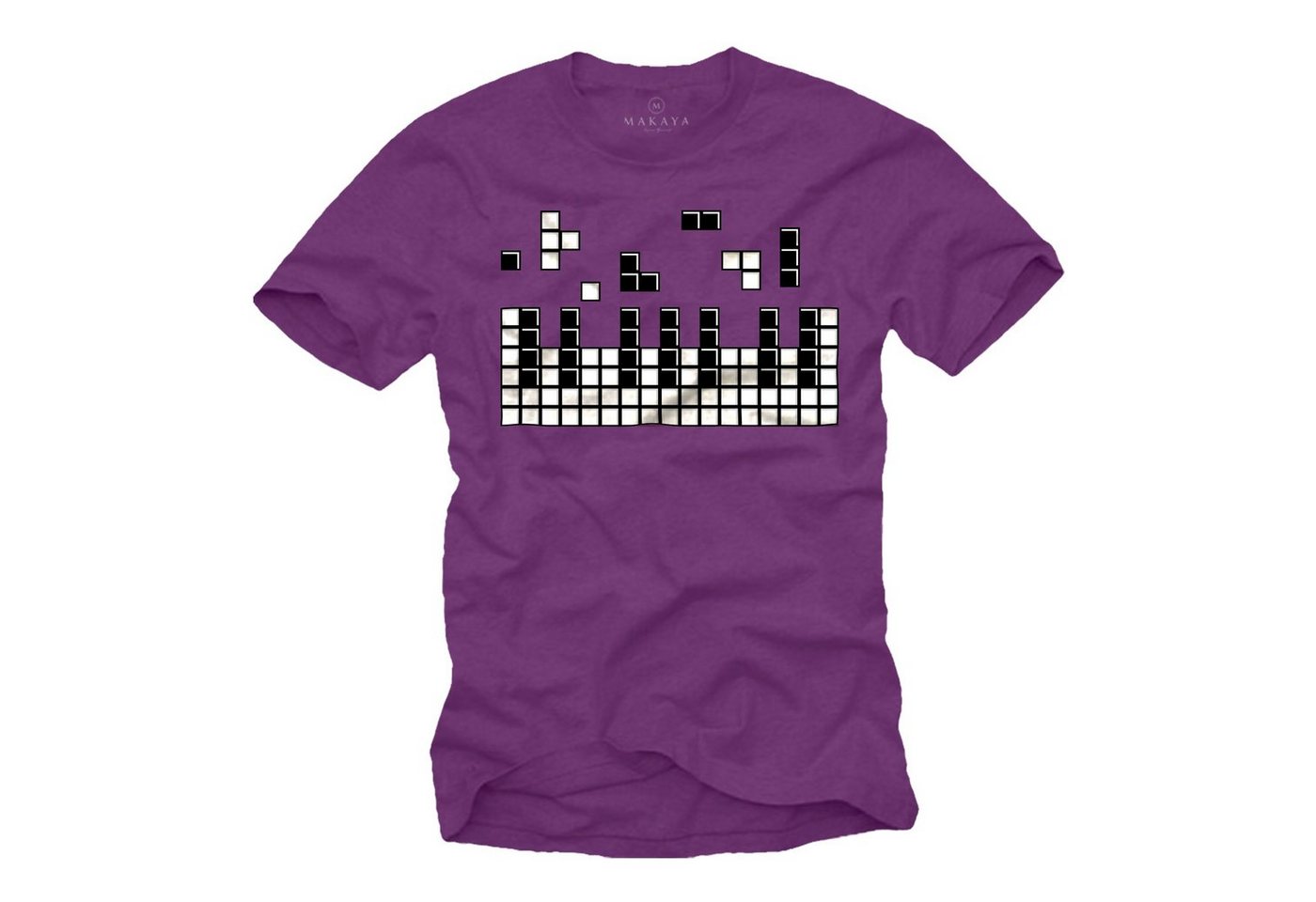 MAKAYA Print-Shirt Herren Piano Gamer Geschenke für Jungs Gaming Motiv Klavier Musiker Jungen, Männer, Jugendliche von MAKAYA