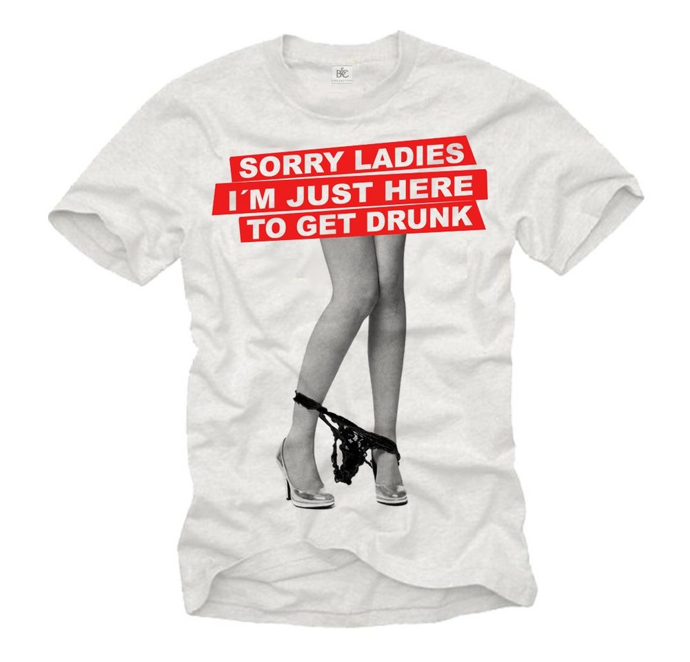 MAKAYA Print-Shirt Witzige Freche Sprüche T-Shirts Sorry Ladies Lustige Männer Geschenke mit Druck von MAKAYA