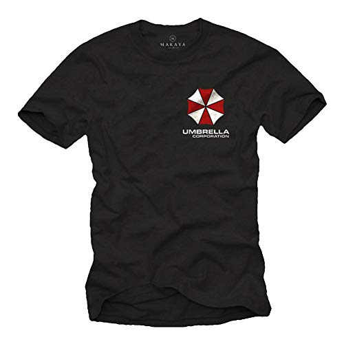 MAKAYA T-Shirt Herren - Umbrella Corporation - Resident Schwarz Männer Größe M von MAKAYA