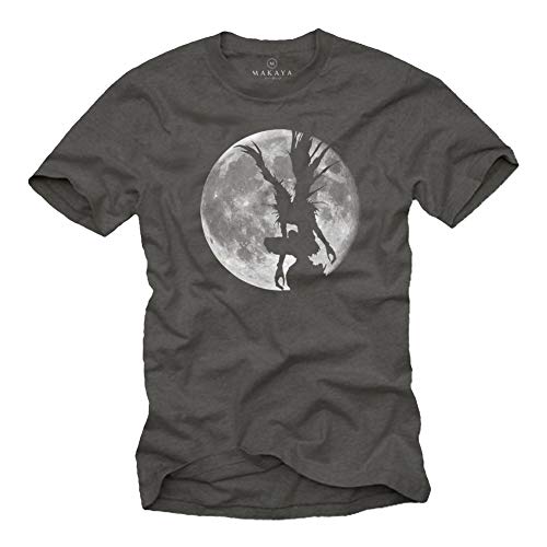 Manga T-Shirt Grau - Shinigami - Death Note L von MAKAYA