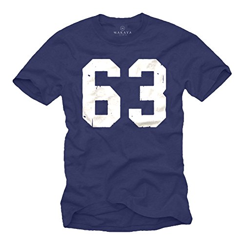 Mücke 63 T-Shirt für Herren - S Blau von MAKAYA