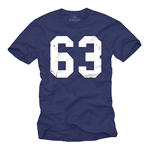 Mücke 63 T-Shirt für Herren - XXXXXL Blau von MAKAYA