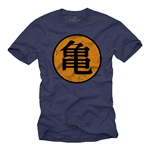 Roshi´s Dragon Gym T-Shirt Son Goku Blau Größe L von MAKAYA