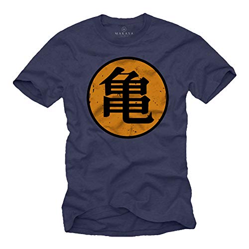 Roshi´s Dragon Gym T-Shirt Son Goku Blau Größe XXXXL von MAKAYA