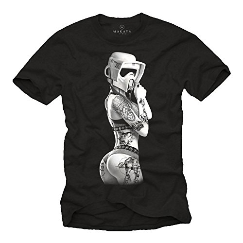 Strom Trooper Star - Tattoo T-Shirt Herren - Ink Wars schwarz M von MAKAYA