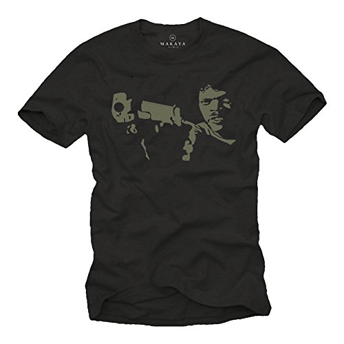 Vintage Kult T-Shirt für Herren Pulp Fiction schwarz Größe M von MAKAYA