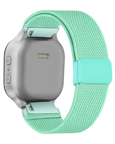 MAKCPOIMER Solo Loop-Uhrenarmband für Kinder, Nylon, kompatibel mit Gabb Watch/Gizmo Watch/SyncUP Watch & Cosmo Jr. Track, 20 mm dehnbares Armband mit Magnetschnalle, verstellbarer, elastischer Ersatz von MAKCPOIMER