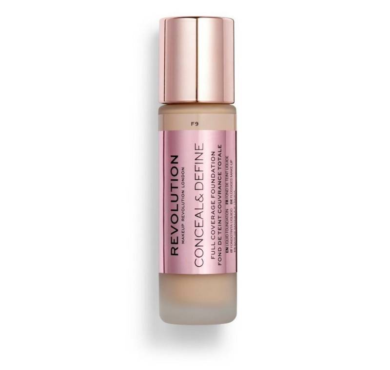 MAKE UP REVOLUTION Concealer Revolution Make Up Conceal y Define Full Coverage Foundation F9 23ml von MAKE UP REVOLUTION