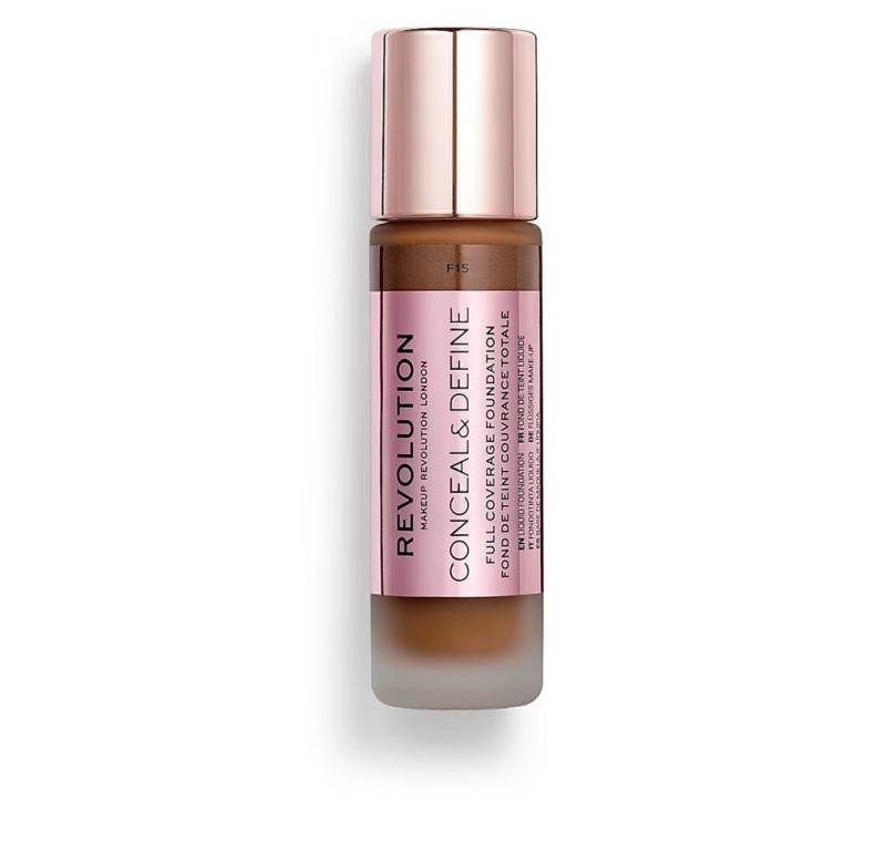 MAKE UP REVOLUTION Foundation, Conceal & Define, Oil Free, Foundation, F 15, 23ml von MAKE UP REVOLUTION
