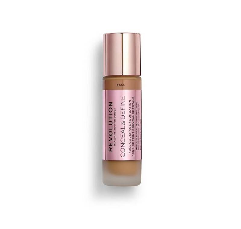 MAKE UP REVOLUTION Foundation Makeup Revolution Conceal & Define, Oil Free, Foundation, F 12.5, 23ml von MAKE UP REVOLUTION