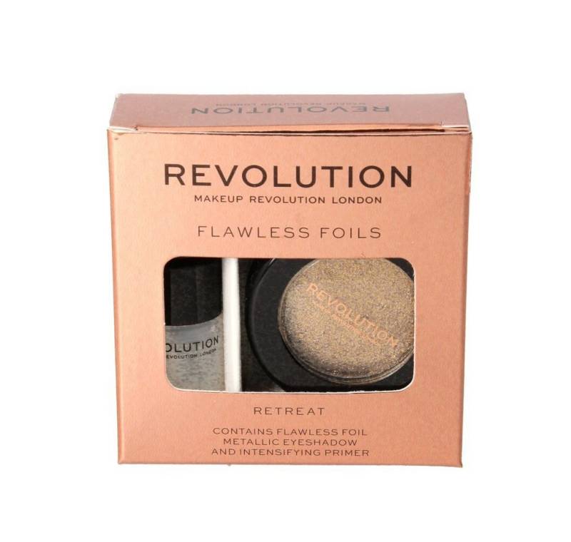 MAKE UP REVOLUTION Foundation Makeup Revolution Flawless Foils Metallic Eye Shadow+Base Retreat 1op. von MAKE UP REVOLUTION