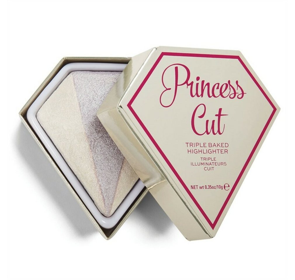 MAKE UP REVOLUTION Highlighter I Heart Revolution Dreifach gebackener Highlighter Princess Cut 10g von MAKE UP REVOLUTION
