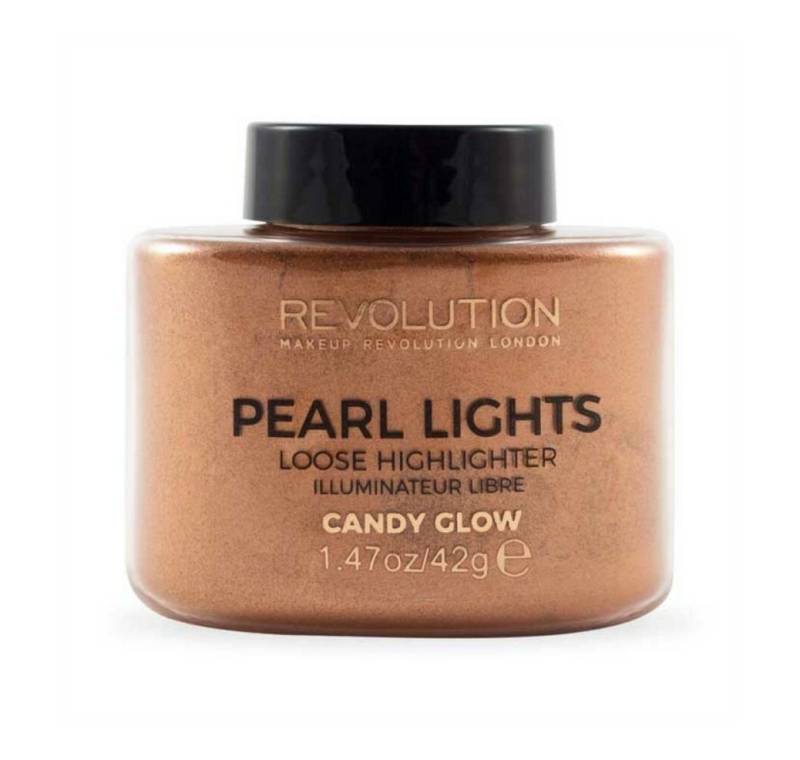 MAKE UP REVOLUTION Highlighter Pearl Lights Loser Highlighter Puder Candy Glow 25 g von MAKE UP REVOLUTION