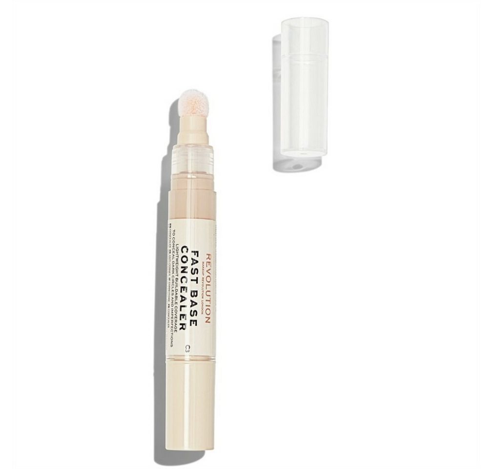 MAKE UP REVOLUTION Lidschatten-Base Makeup Revolution London Fast Base Concealer - C3 4,5ml von MAKE UP REVOLUTION