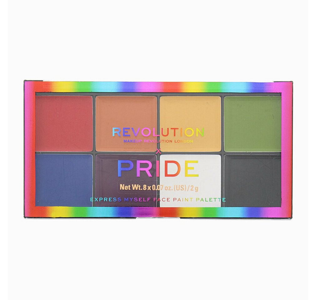 MAKE UP REVOLUTION Lidschatten Revolution Pride Express Myself Face Paint Palette 8 x 2g von MAKE UP REVOLUTION