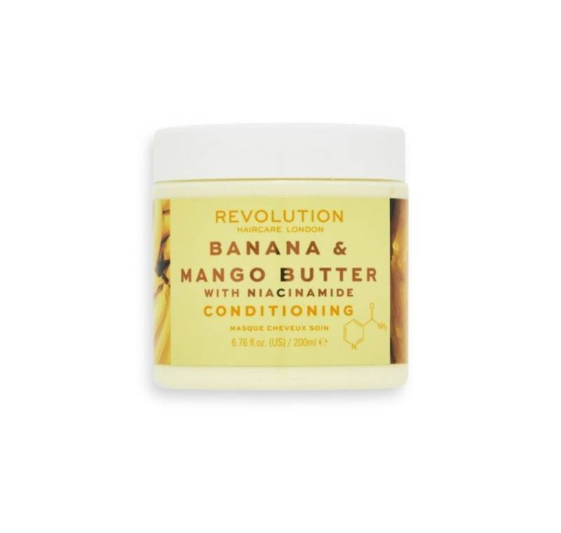 MAKE UP REVOLUTION Lippenpflegemittel Banana + Mango Butter with Niacinamide (Conditioning Hair Mask) 200ml von MAKE UP REVOLUTION