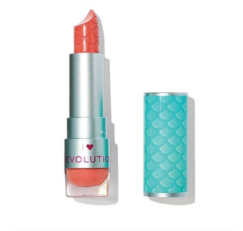 MAKE UP REVOLUTION Lippenstift, I Heart Revolution, Vegan, Cream Lipstick, Beach Babe, 3.2 g von MAKE UP REVOLUTION