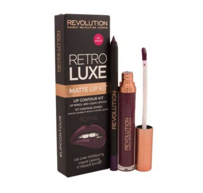 MAKE UP REVOLUTION Make-up Set Set Makeup Revolution: Retro Luxe, Lipstick 5.5ml + Lip Liner 1 g von MAKE UP REVOLUTION