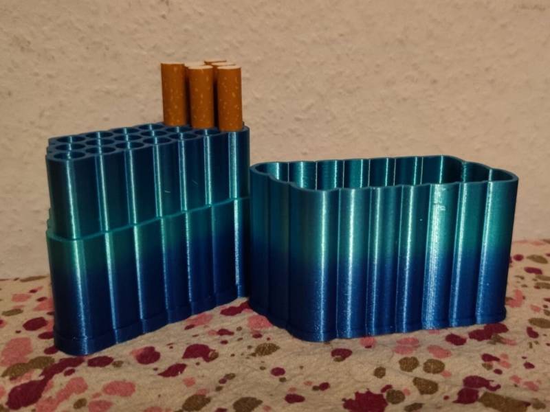 3D Druck Zigarettenbox Für 21stk. | Individuell Viele Farben Zigarettenetui Gedruckt Personalisieren von MAKE3DTC