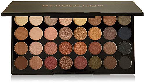 Makeup Revolution Shimmers And Matte Nudes Ultra 32 Eyeshadows Flawless Palette von MAKEUP REVOLUTION