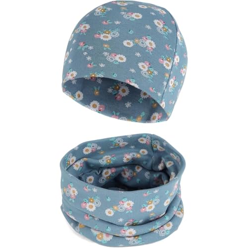 Baumwolle Mütze Loop Schal Sets Winter Weich Beanie Winddicht Schlauchschal Baby Jungen Mädchen von MAKFORT