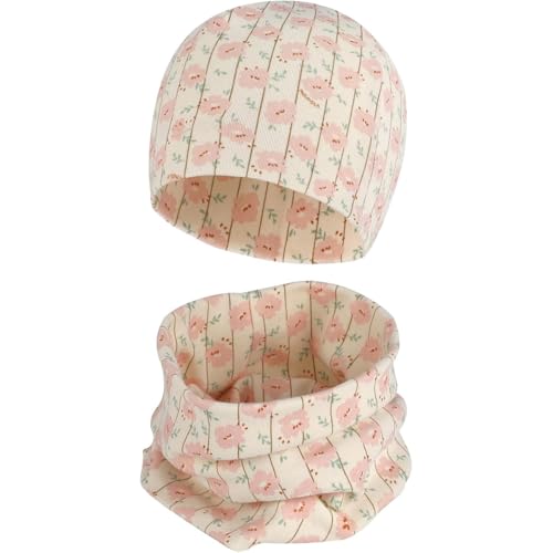 Baumwolle Mütze Loop Schal Sets Winter Weich Beanie Winddicht Schlauchschal Baby Jungen Mädchen von MAKFORT