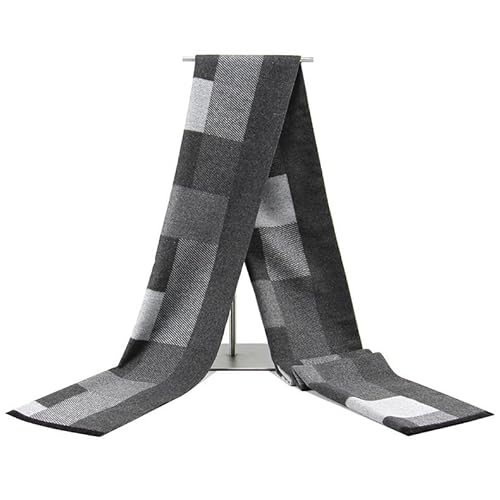 MAKFORT Herren Schal Winter Warm Dicker Klassisch Modern Imitation Kaschmir Herrenschal 180 * 30cm von MAKFORT