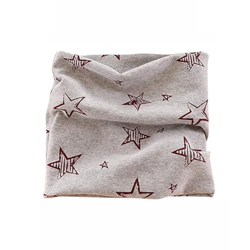 MAKFORT Kinder Loop Schal Schlauchschal Baumwolle Baby Halstuch Nackenwärmer Multifunktionstuch (Jersey Stoff Innen - Spring and Autumn, Sterne) von MAKFORT