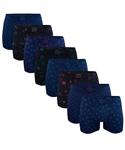 MALABADİ gemusterte modale Männer Boxer 8 Stück 8M251 | XL - Satz 1 MALABADİ gemusterte modale Männer Boxer 8 Stück 8M251 | XL - Satz 1 von MALABADİ