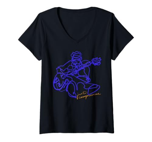Damen JUST Improvise – Lustiger Jazzisten-Spruch T-Shirt mit V-Ausschnitt Damen JUST Improvise – Lustiger Jazzisten-Spruch T-Shirt mit V-Ausschnitt von MALAGATTO DESIGNS