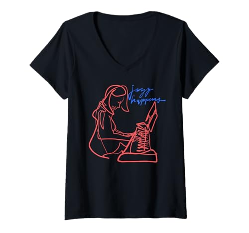 Damen Jazz Happens – Lustiger Jazzisten-Spruch T-Shirt mit V-Ausschnitt Damen Jazz Happens – Lustiger Jazzisten-Spruch T-Shirt mit V-Ausschnitt von MALAGATTO DESIGNS