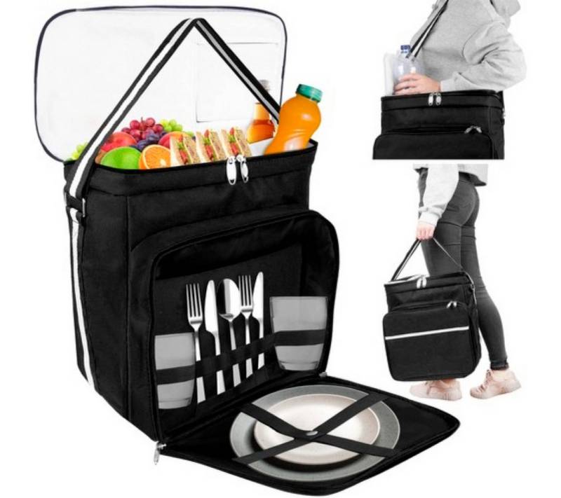 MALATEC Picknicktasche Thermo-Picknicktasche - Strandtasche Snacktasche Kühltasche Outdoor (Thermo-Picknicktasche mit wasserdichtem Design für Outdoor-Abenteuer, Robuste, wasserdichte und thermisch isolierte Tasche), Wasserdicht, thermisch isoliert, robust für Outdoor-Aktivitäten. von MALATEC