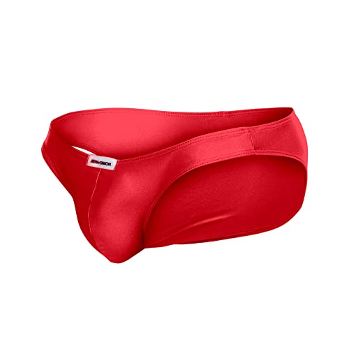 JUSTIN + SIMON Klassischer Bikini, Rot, L von MALEBASICS