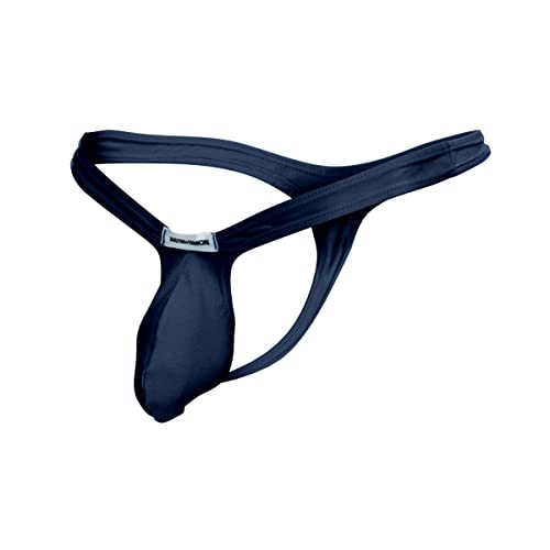 MALEBASICS XSJBU02 JUSTIN + SIMON Bulge Thong, Marineblau, L von MALEBASICS
