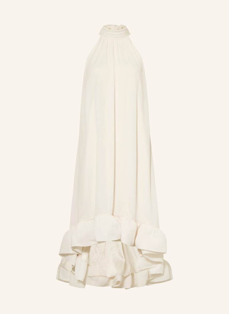 Malina Kleid Sabrina Mit Volants Und Cut-Out weiss von MALINA