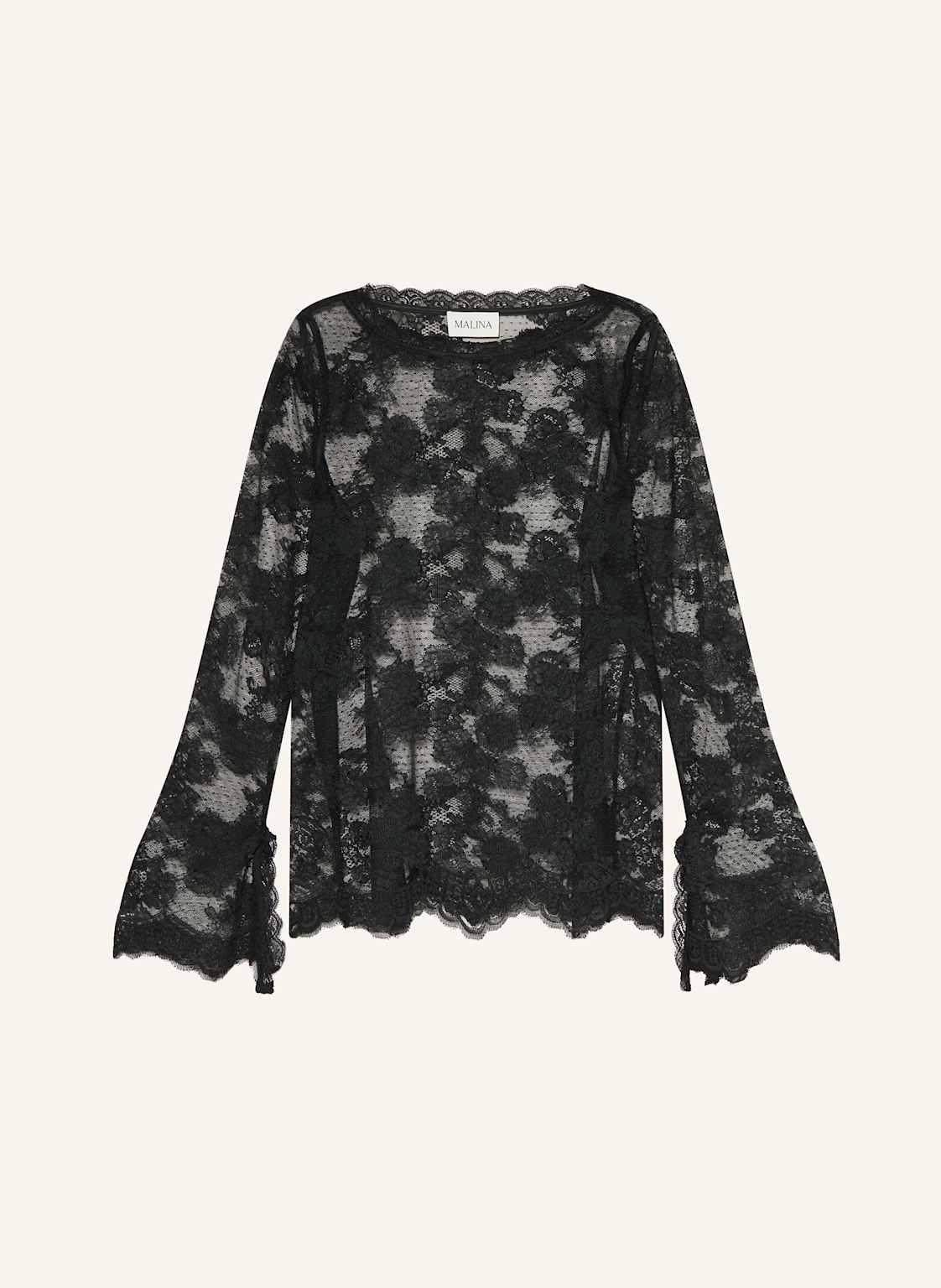 Malina Longsleeve Leni Aus Spitze schwarz von MALINA