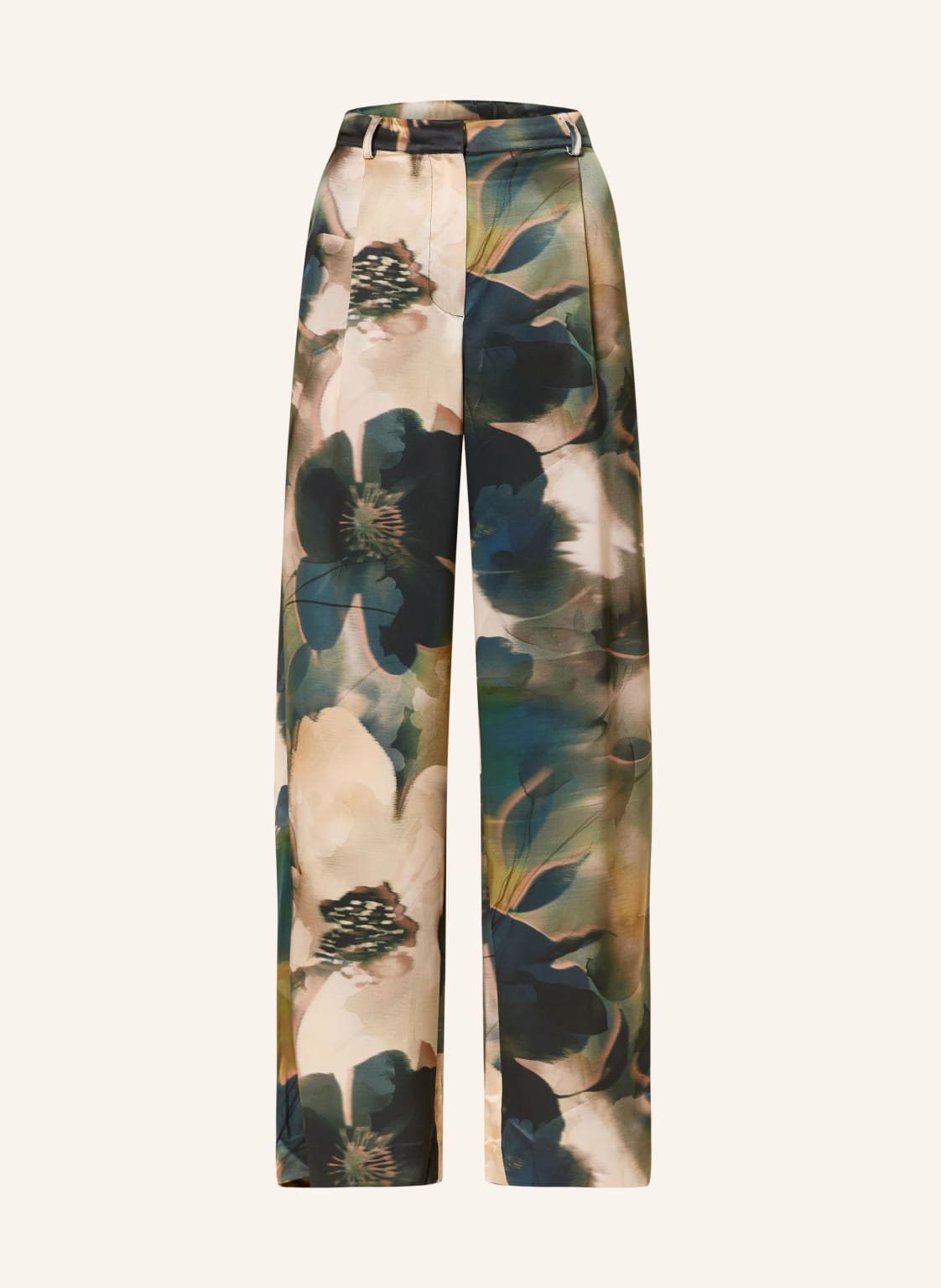 Malina Marlenehose Sarah Aus Satin gruen von MALINA