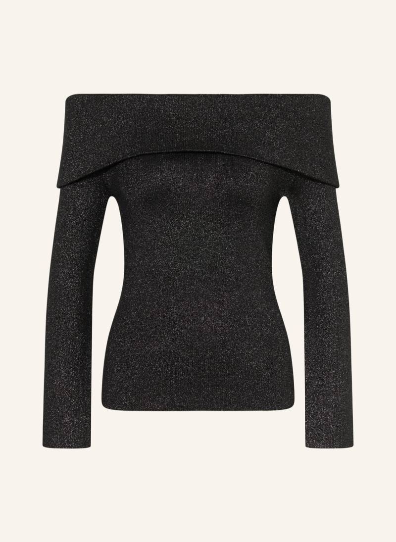 Malina Off-Shoulder-Pullover Cirella Mit Glitzergarn schwarz von MALINA