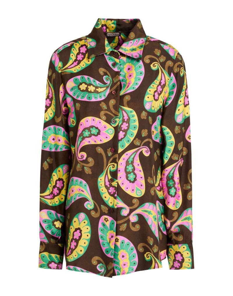 MALÌPARMI Hemd Damen Dunkelbraun von MALÌPARMI