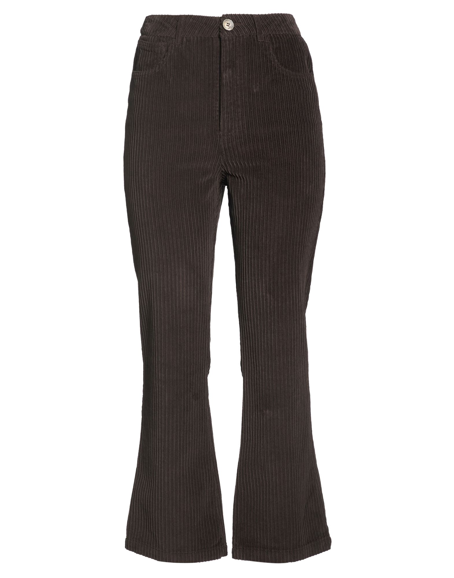 MALÌPARMI Hose Damen Dunkelbraun von MALÌPARMI