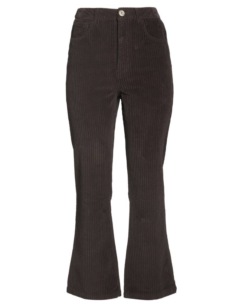 MALÌPARMI Hose Damen Dunkelbraun von MALÌPARMI