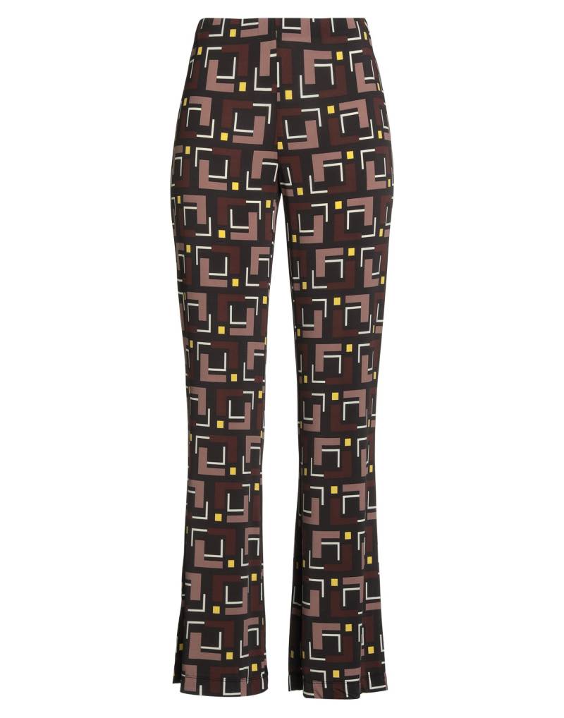 MALÌPARMI Hose Damen Dunkelbraun von MALÌPARMI