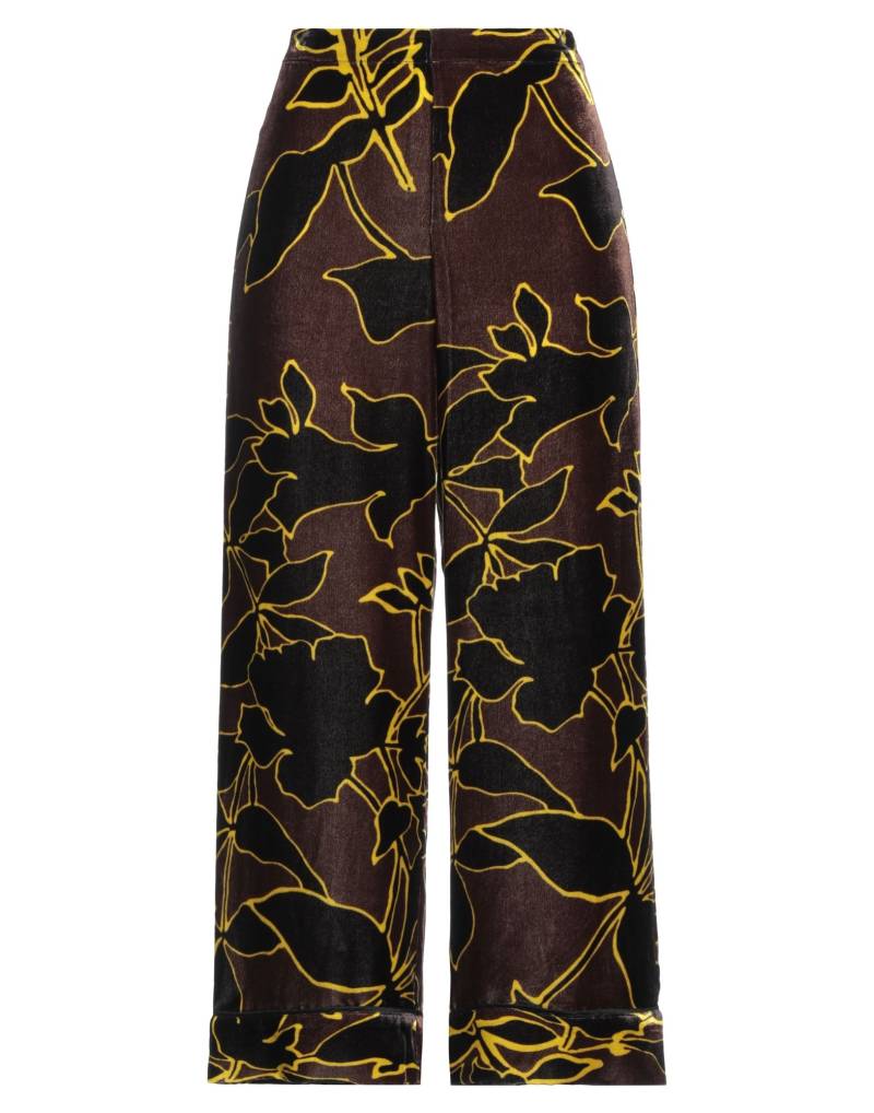 MALÌPARMI Hose Damen Dunkelbraun von MALÌPARMI