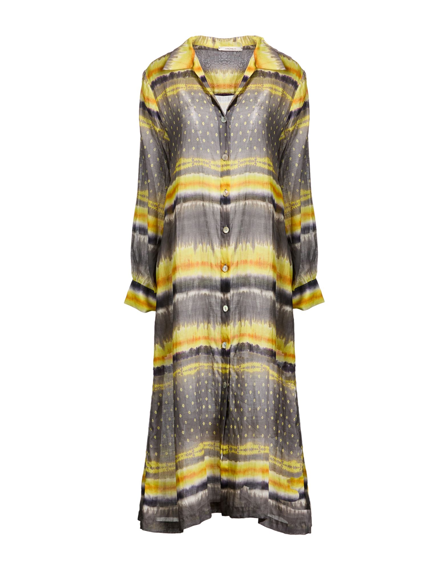 MALÌPARMI Midi-kleid Damen Grau von MALÌPARMI